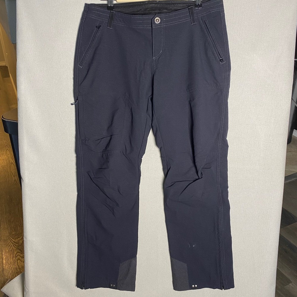 Kuhl Kaskade Pants Womens 14 Short Charcoal Gray Hiking Outdoor Technical